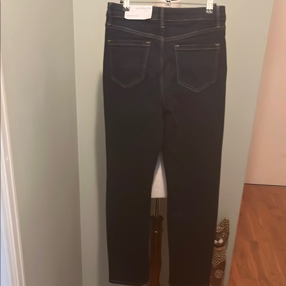 Liz Claiborne Dark Indigo Straight Leg Jeans - Picture 4 of 7